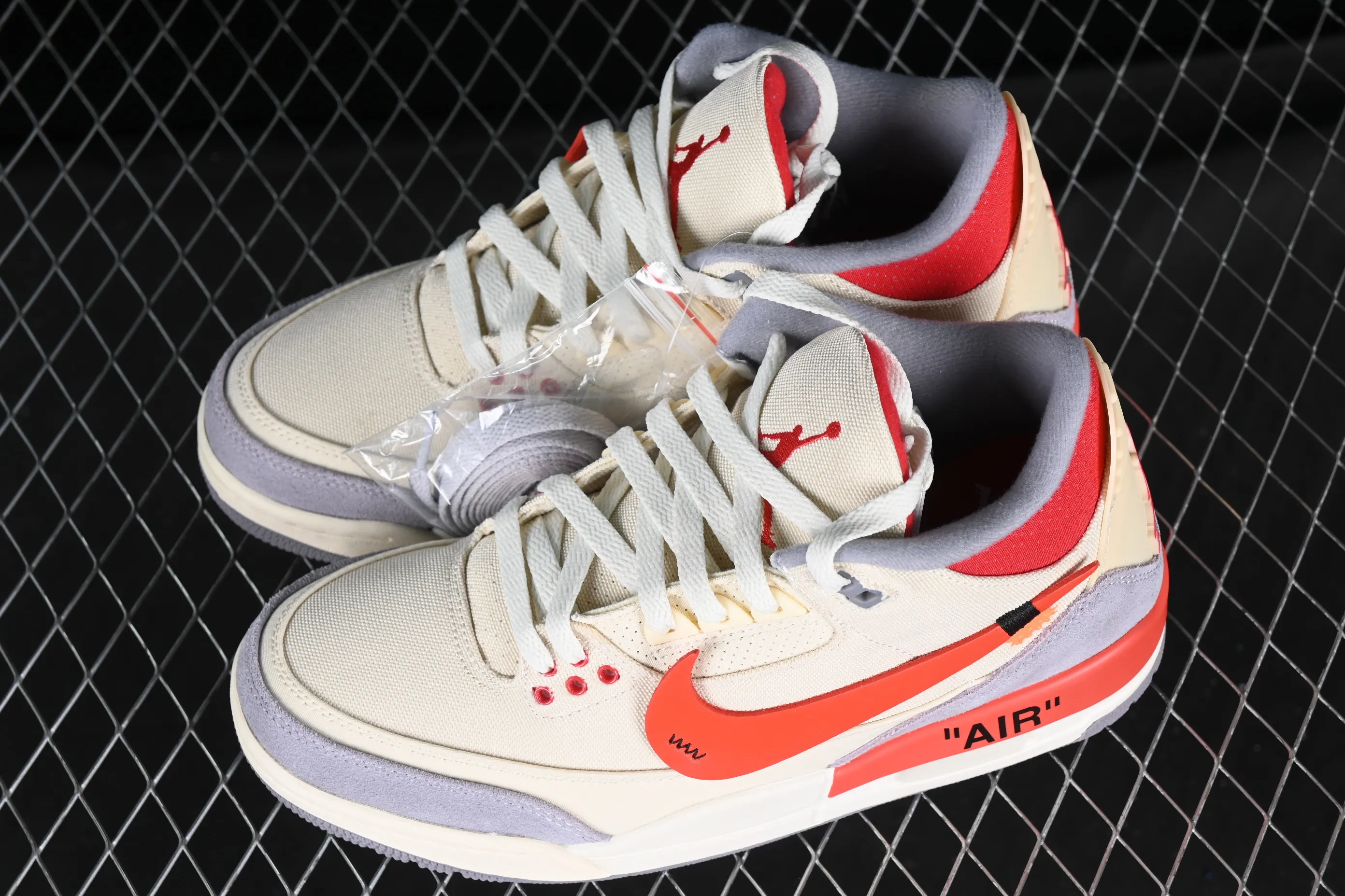 All categories Air Jordan Jordan series basketball shoes Air Jordan 3 Air Jordan 3 "Co-Branding" AJ3 Joe 3 cement gray canvas deconstruction DH7139-002